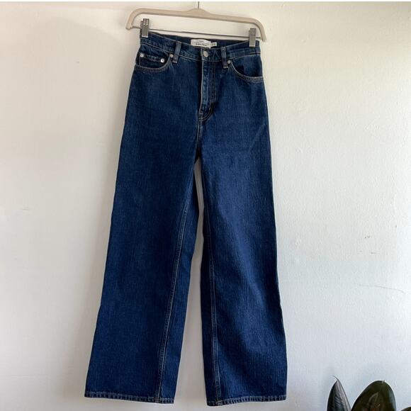 & Other Stories Denim - & Other Stories Denim Wide Leg High Rise Jeans Women's US 4 Medium Wash